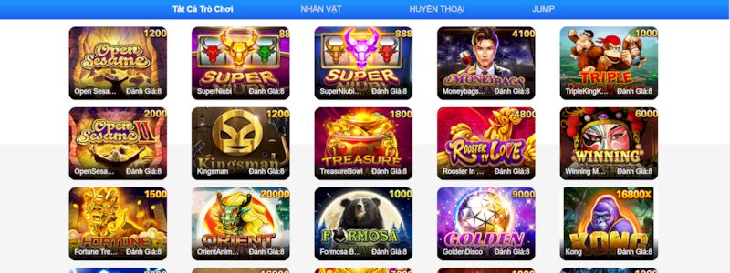 Một số chủ đề slot nổ hũ 8xbet hấp dẫn nhất